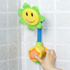 Girasol Sonriente: Regadera Portátil y Molinillo de Baño